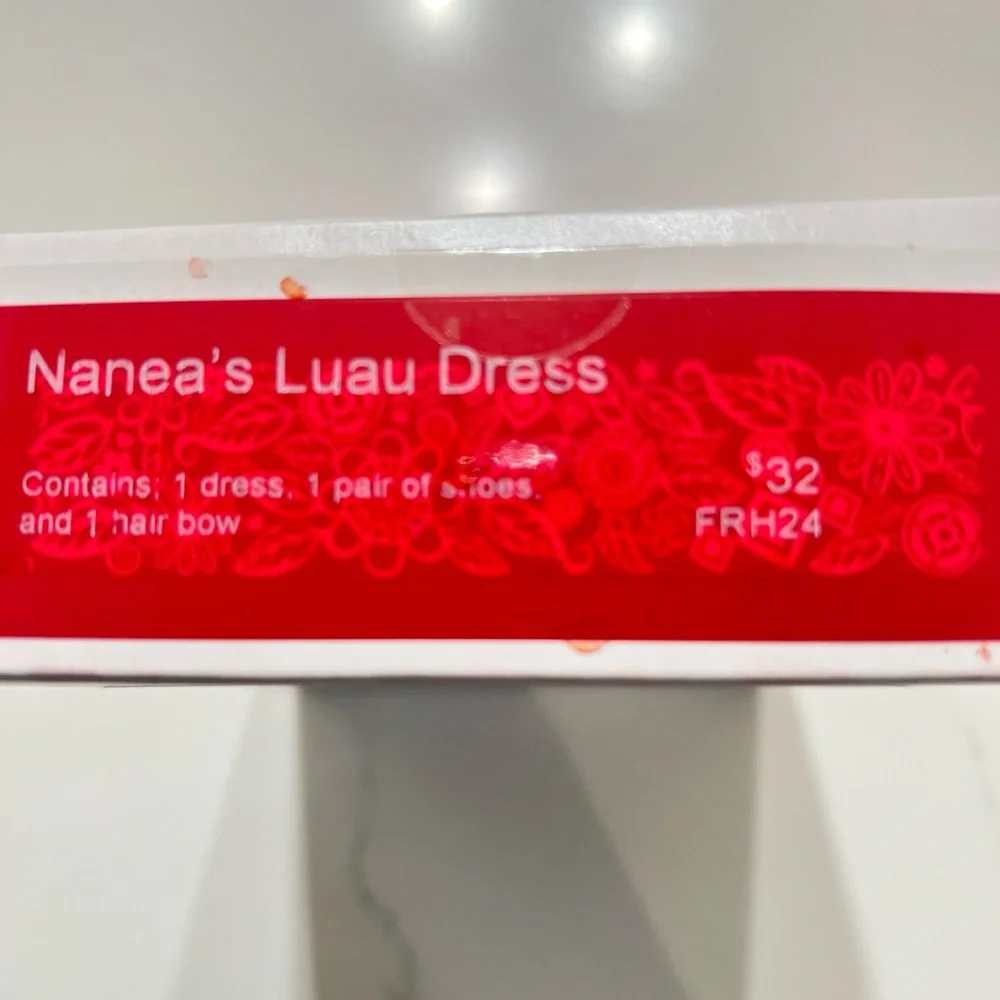 American Girl, Nanea’s Luau Dress, RETIRED 2024, Original Box Included. Flawless - Picture 6 of 6